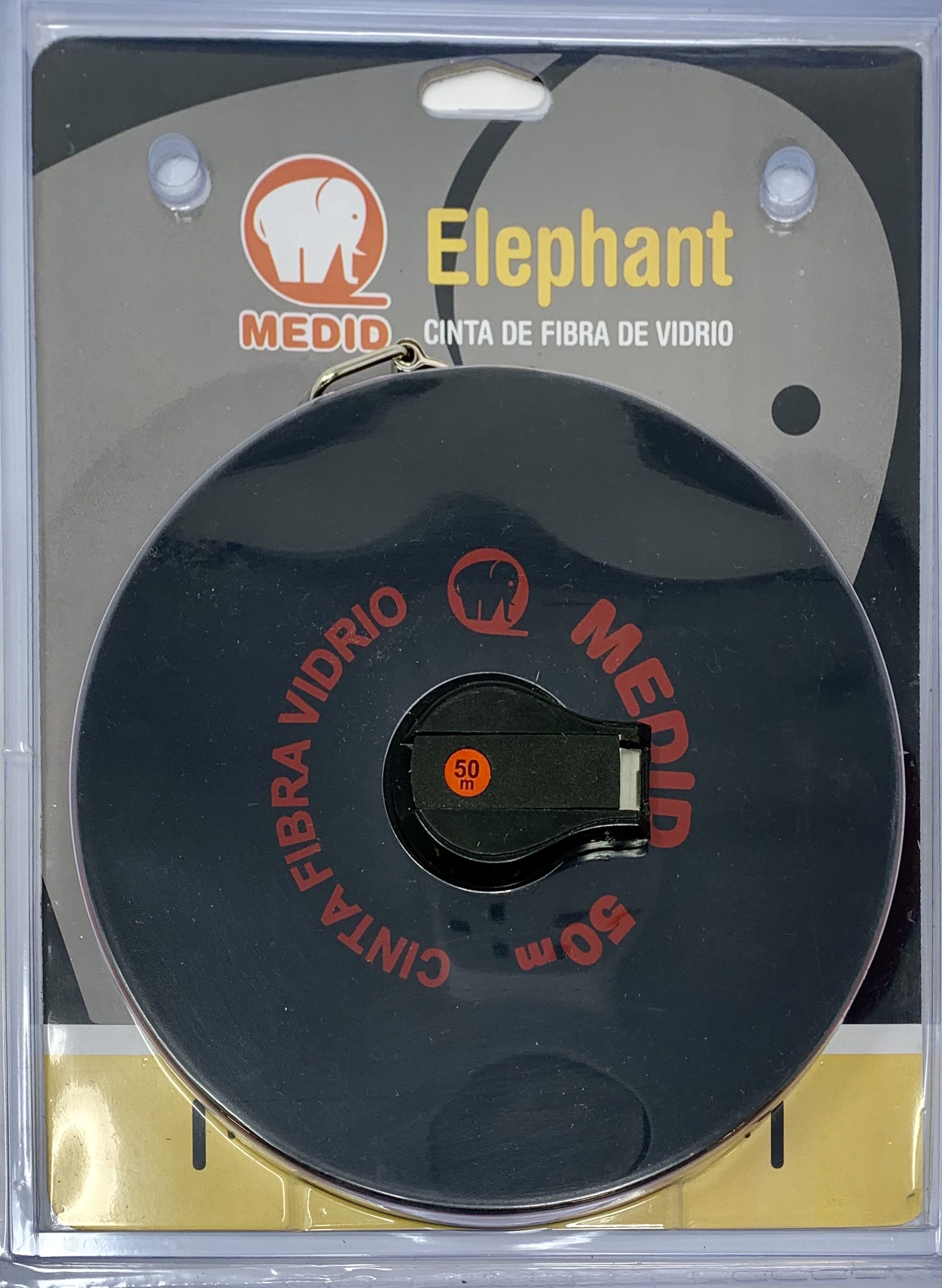 Cinta métrica de fibra de vidrio 50 m x 15 mm \\\"0\\\" decalado - ref.121050D