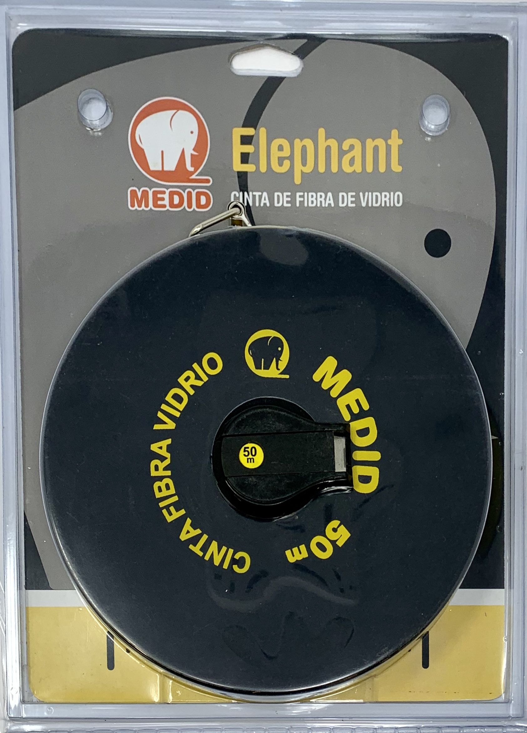 Cinta métrica de fibra de vidrio 50 m x 15 mm \\\"0\\\" en la anilla - ref.121050