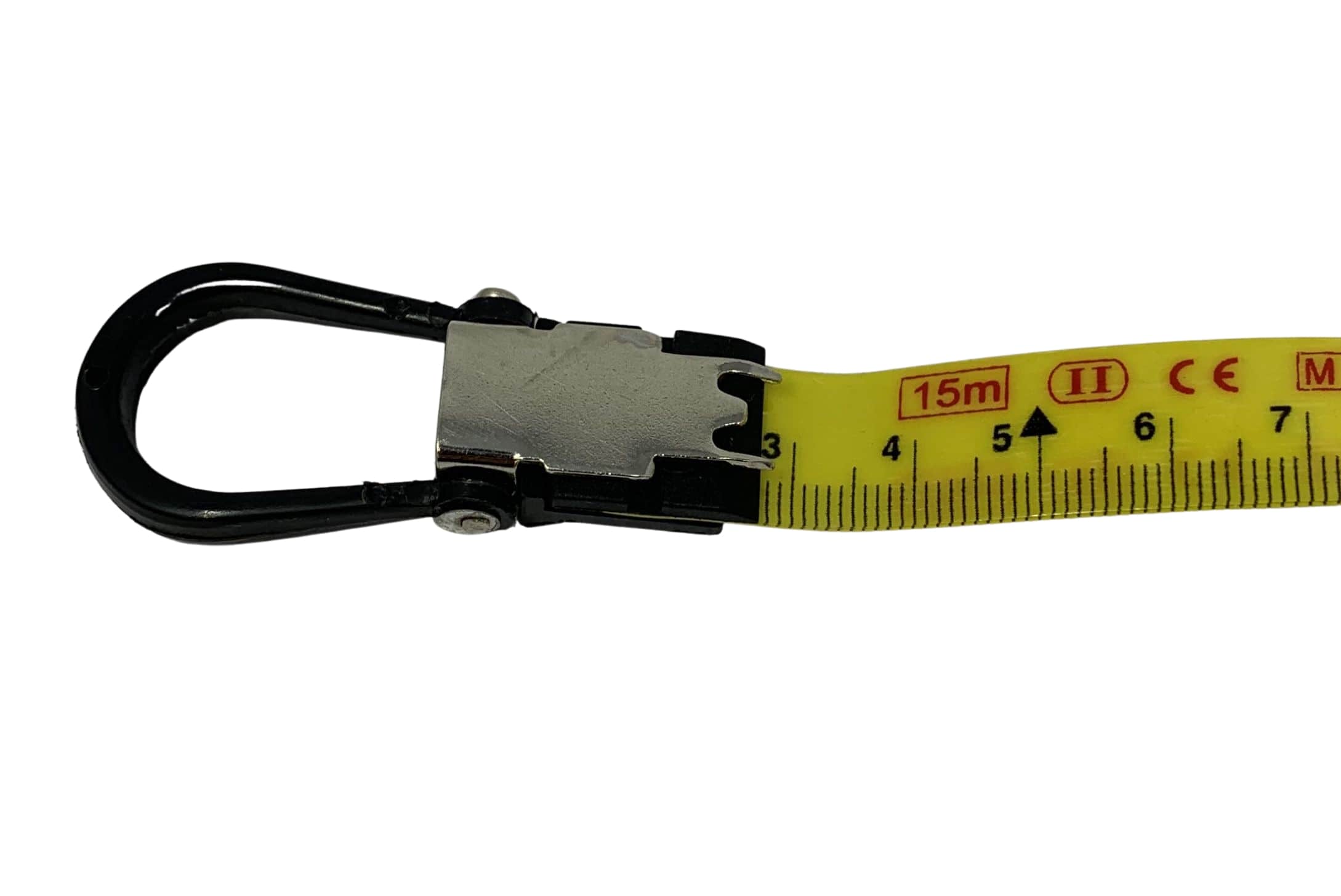 Cinta métrica de fibra de vidrio 15 m x 15 mm Estuche Metal+Piel - ref.136015