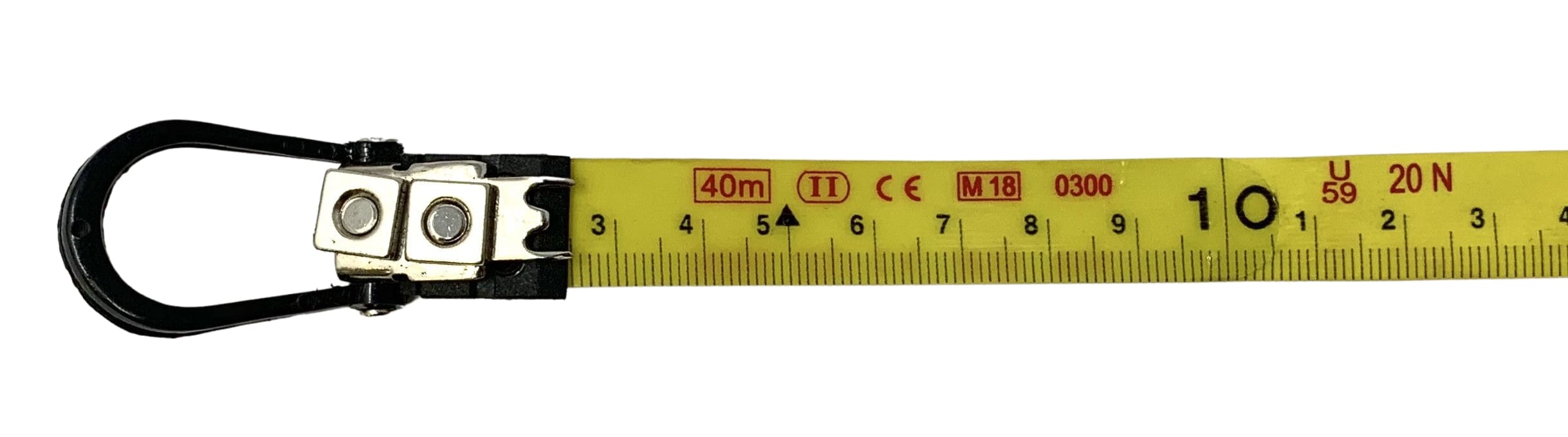 Cinta métrica de fibra de vidrio 3:1 40 m x 15 mm Estuche ABS - ref.166040