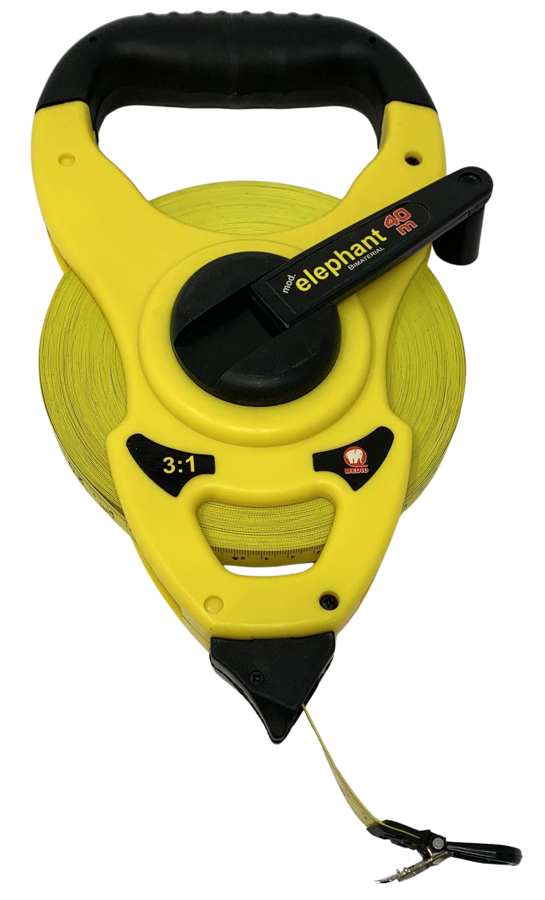 Cinta métrica de fibra de vidrio 3:1 40 m x 15 mm Estuche ABS - ref.166040