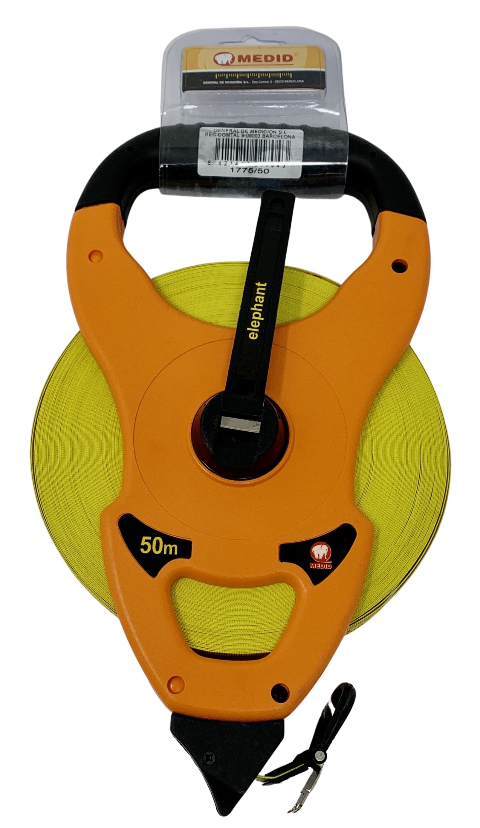 Cinta métrica de fibra de vidrio 50 m x 15 mm Estuche ABS - ref.177550N