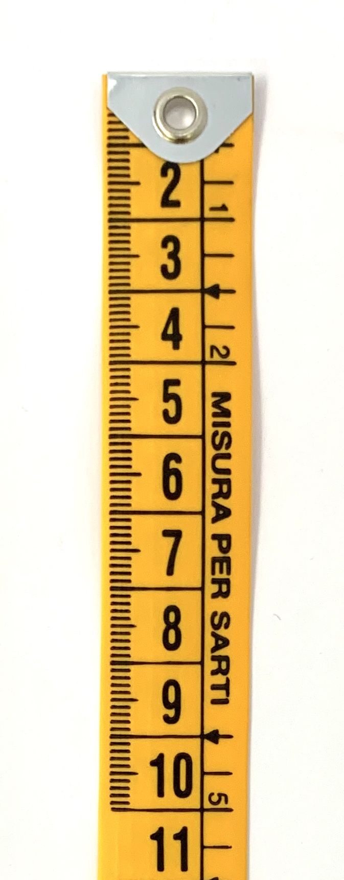 Cinta de sastre 1,5 m 20x0,7 mm de color amarillo - ref.184