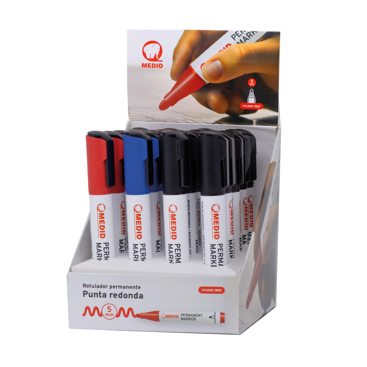 Expositor 20 marcadores punta gruesa MEDID – Surtido mixto