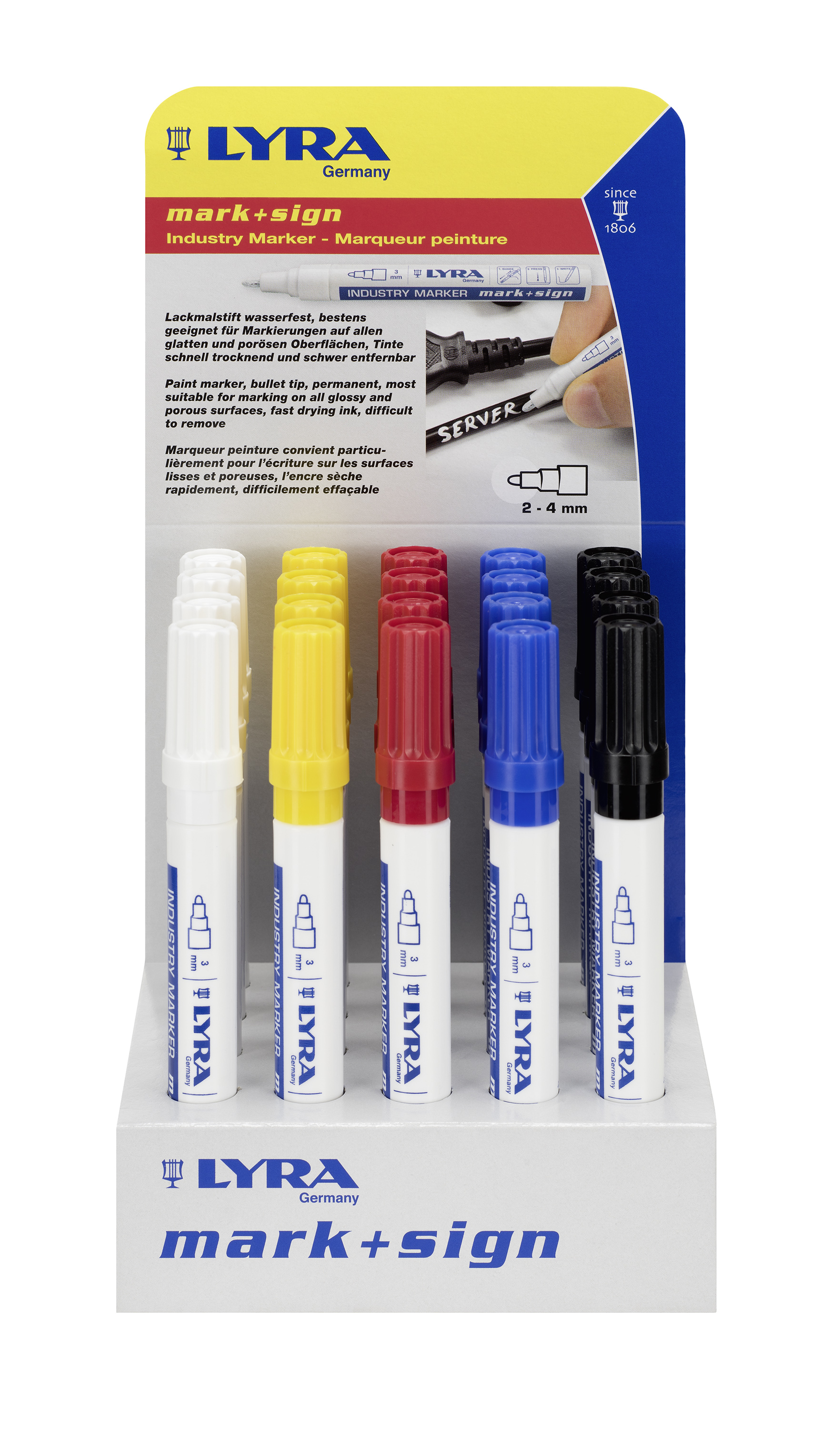 Expositor rotuladores pintura de colores surtidos (20 unidades)