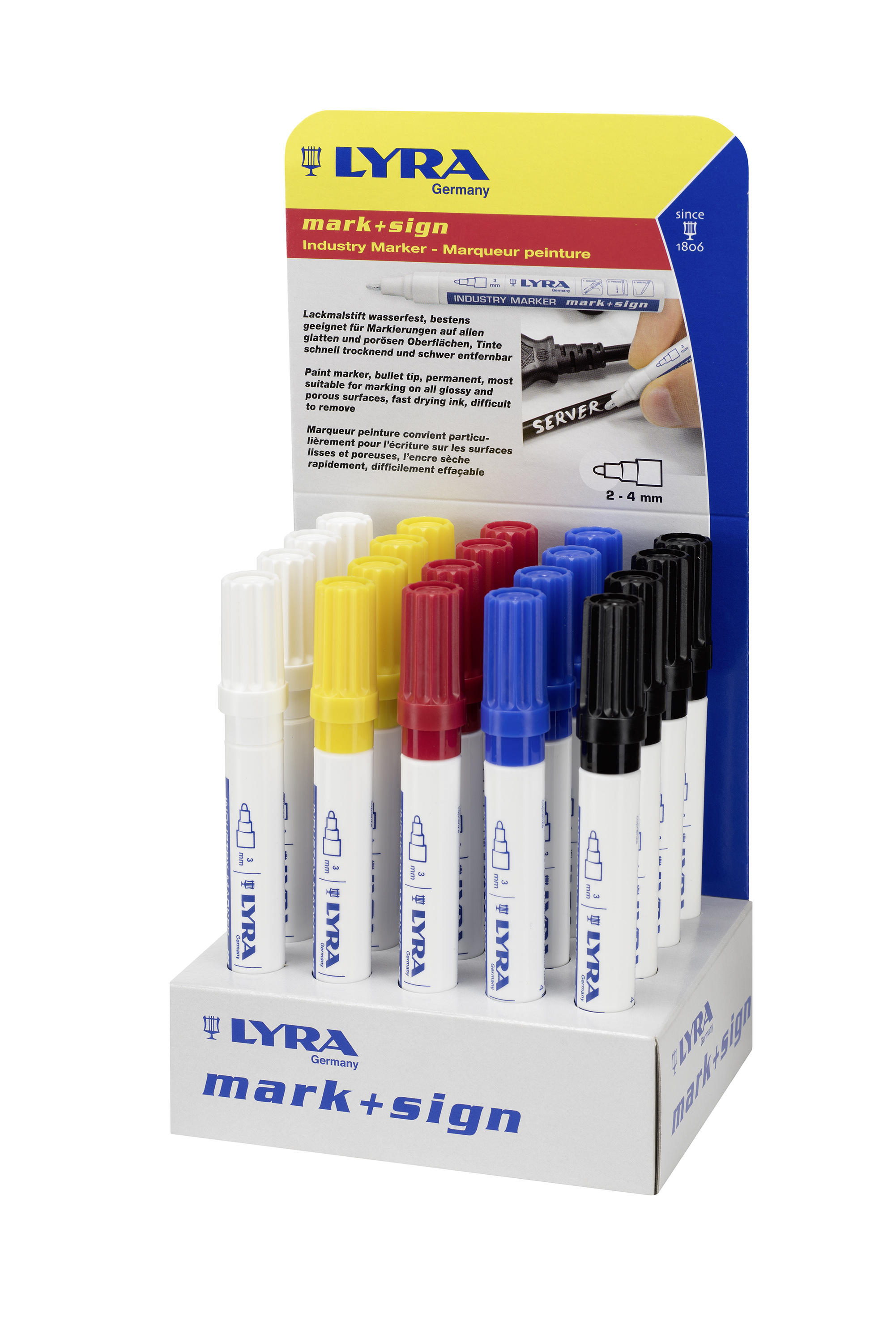 Expositor rotuladores pintura de colores surtidos (20 unidades)