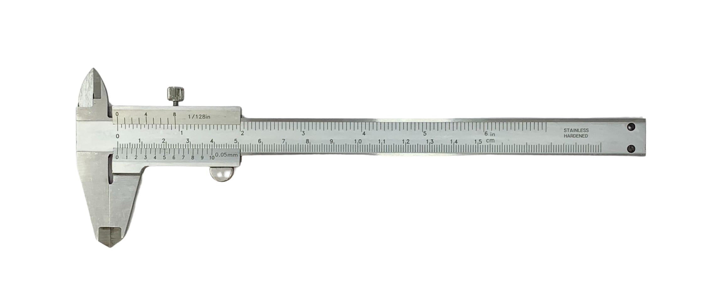 Calibre de acero inoxidable con tornillo prisionero 230 mm. Precisión 0,05 mm