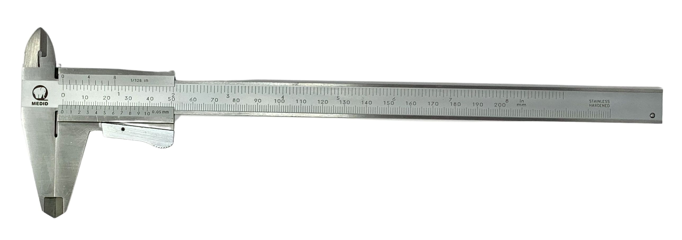 Calibre de acero inoxidable con freno pulsante 290 mm. Precisión 0,05 mm