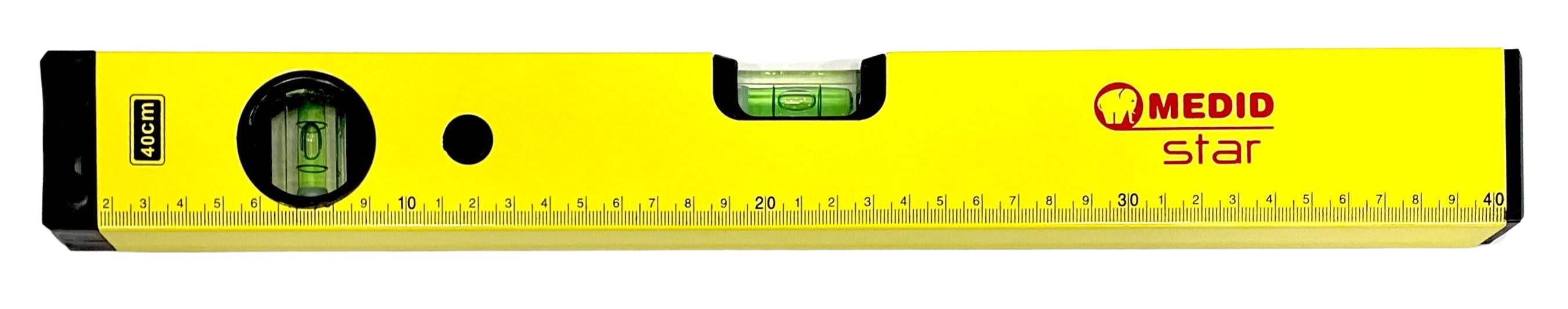 Nivel de aluminio 400 mm 2 burbujas. Precisión 1 mm/m - ref.25040