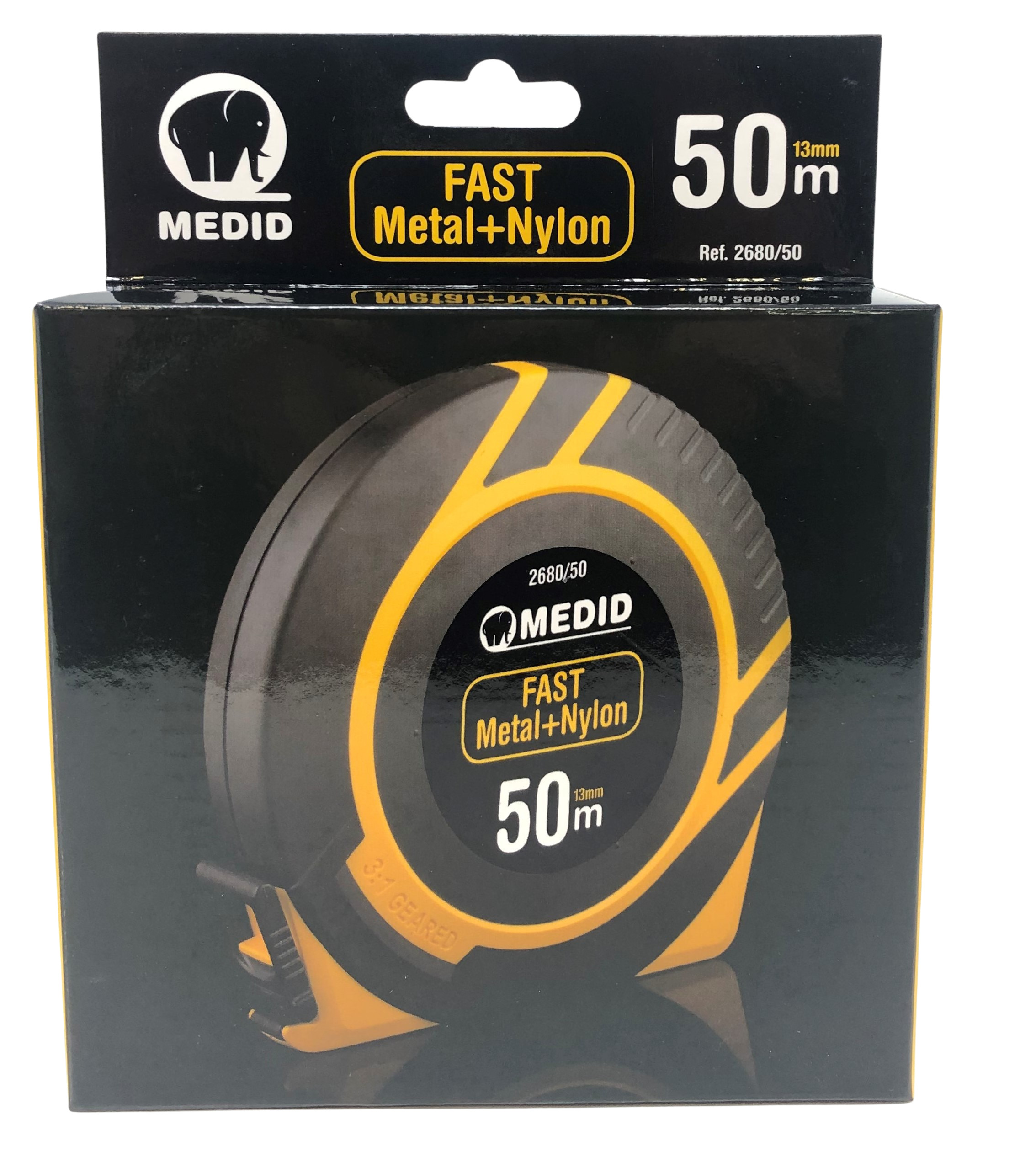 Cinta métrica metálica + nylon FAST de 50 m - ref.268050
