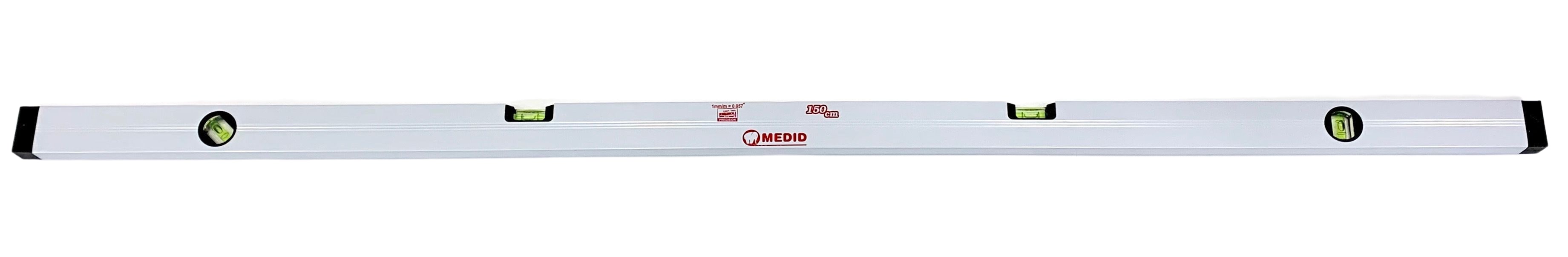 Nivel Aluminio 1500 mm 3 burbujas. Prec. 1 mm/m - ref.27150