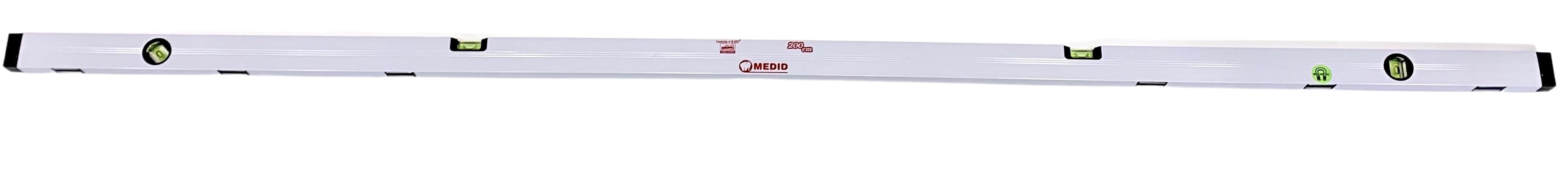 Nivel aluminio 2000 mm 3 burbujas. Precisión 1 mm/m. Magnético - ref.27200M