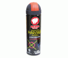 Spray de pintura fluorescente de color rojo