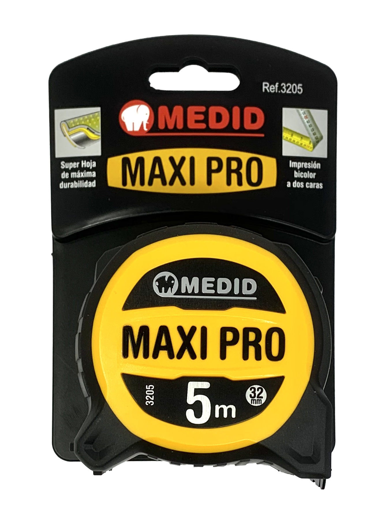 Flexómetro MEDID MAXI PRO 5 m x 32 mm Ref 3205
