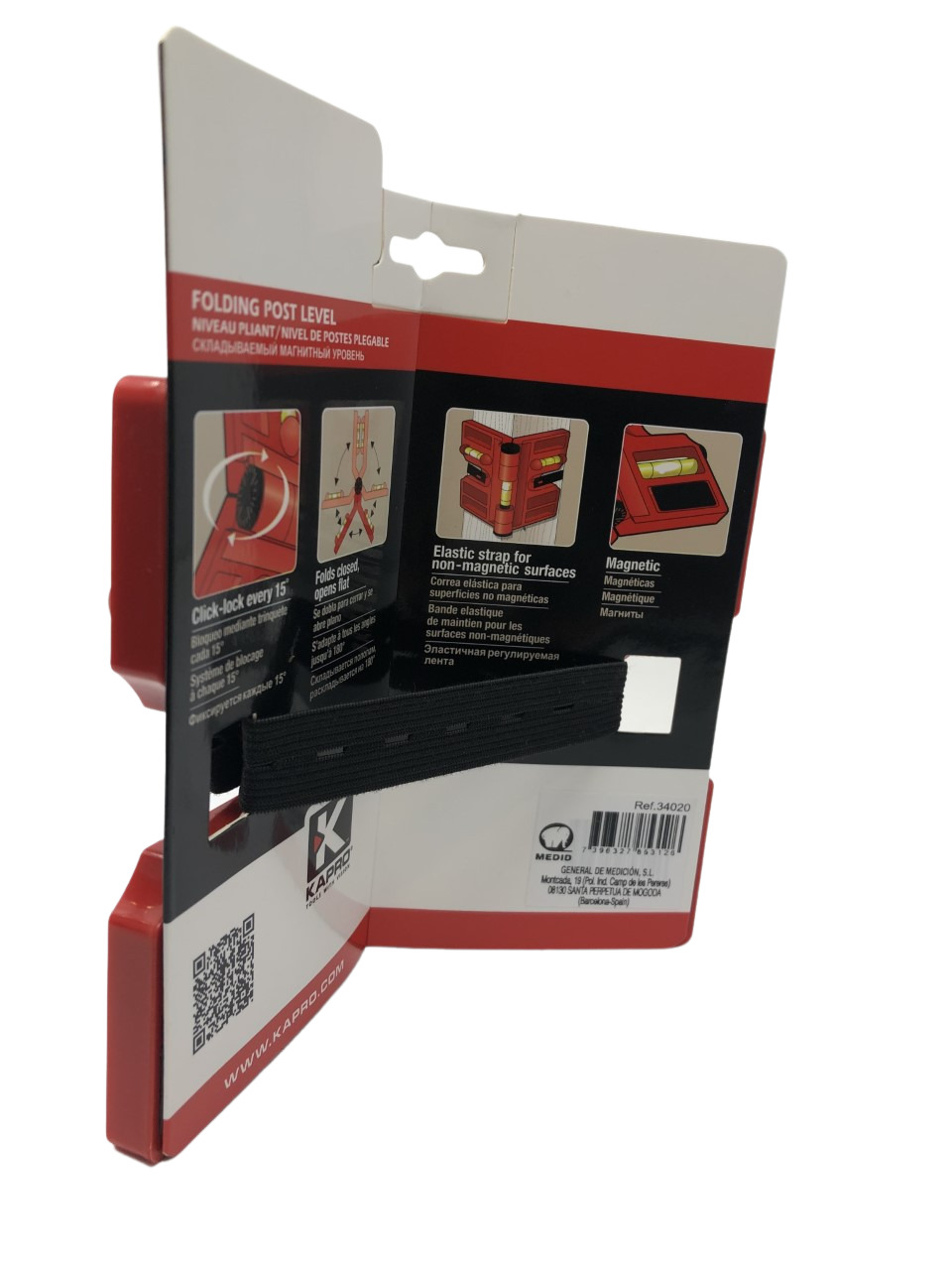 Nivel para postes y tubos KAPRO - ref.34020