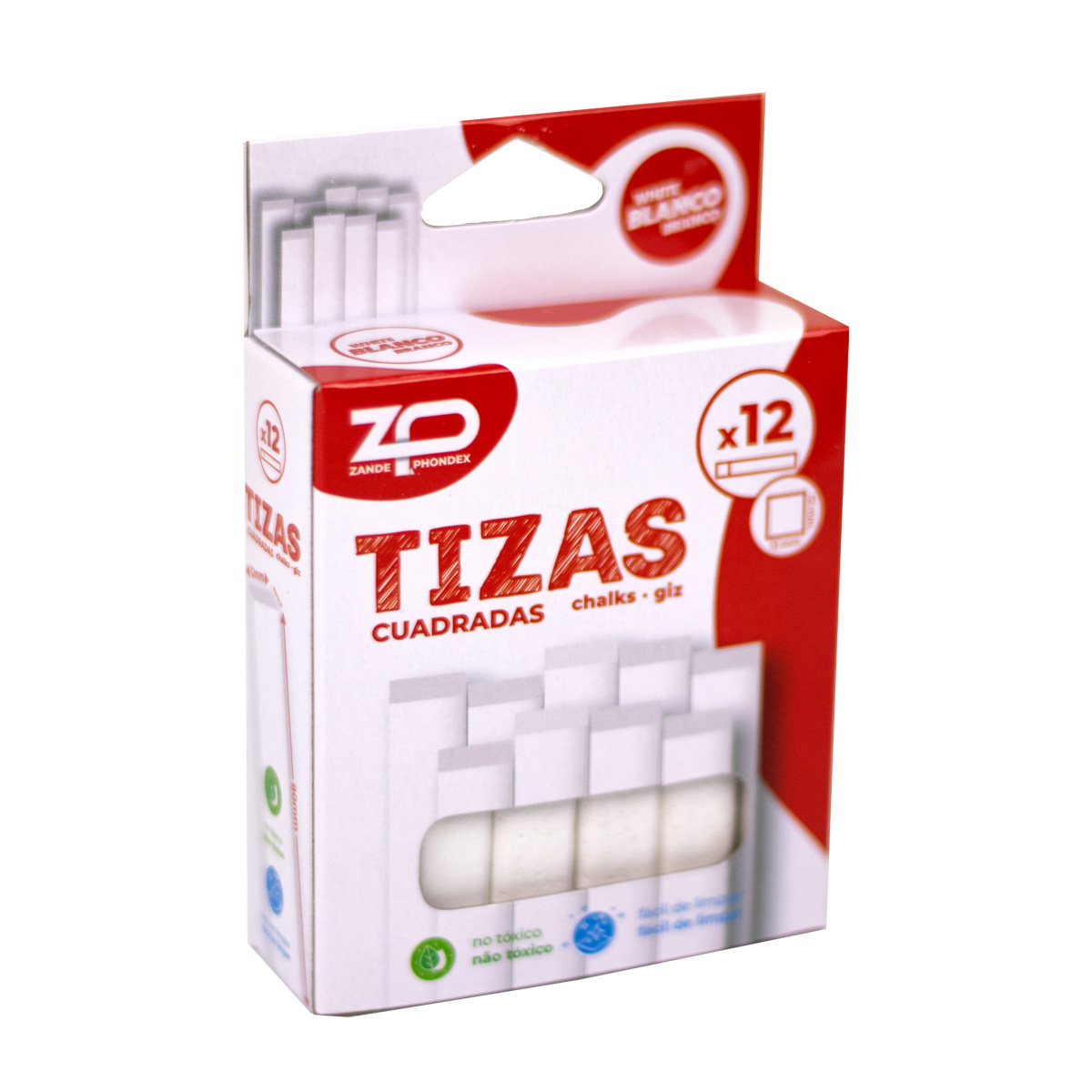 Caja de 12 tizas
