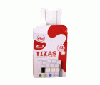 Tiza común blanca 82 x 12 x 12 mm. Caja de 12 unidades