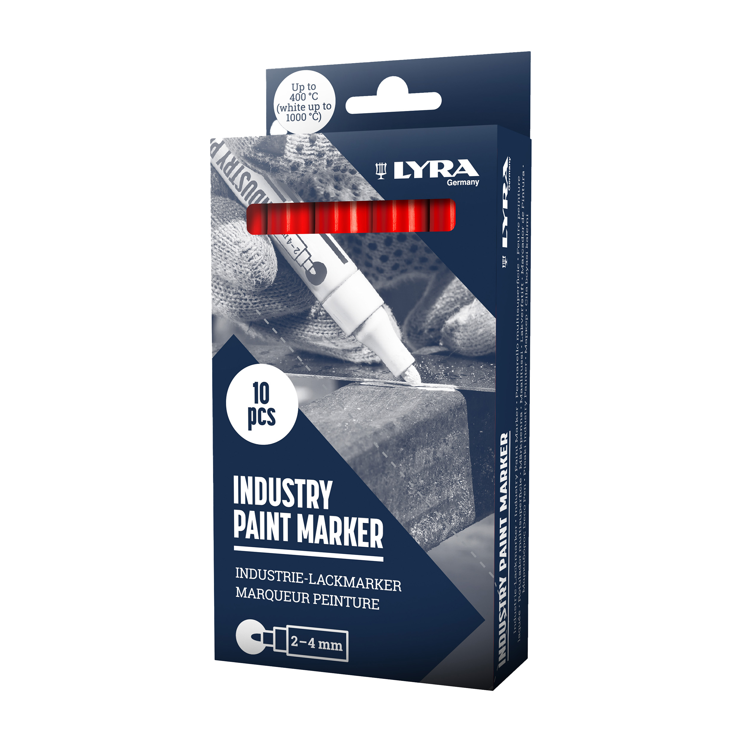 Rotulador pintura LYRA de color rojo