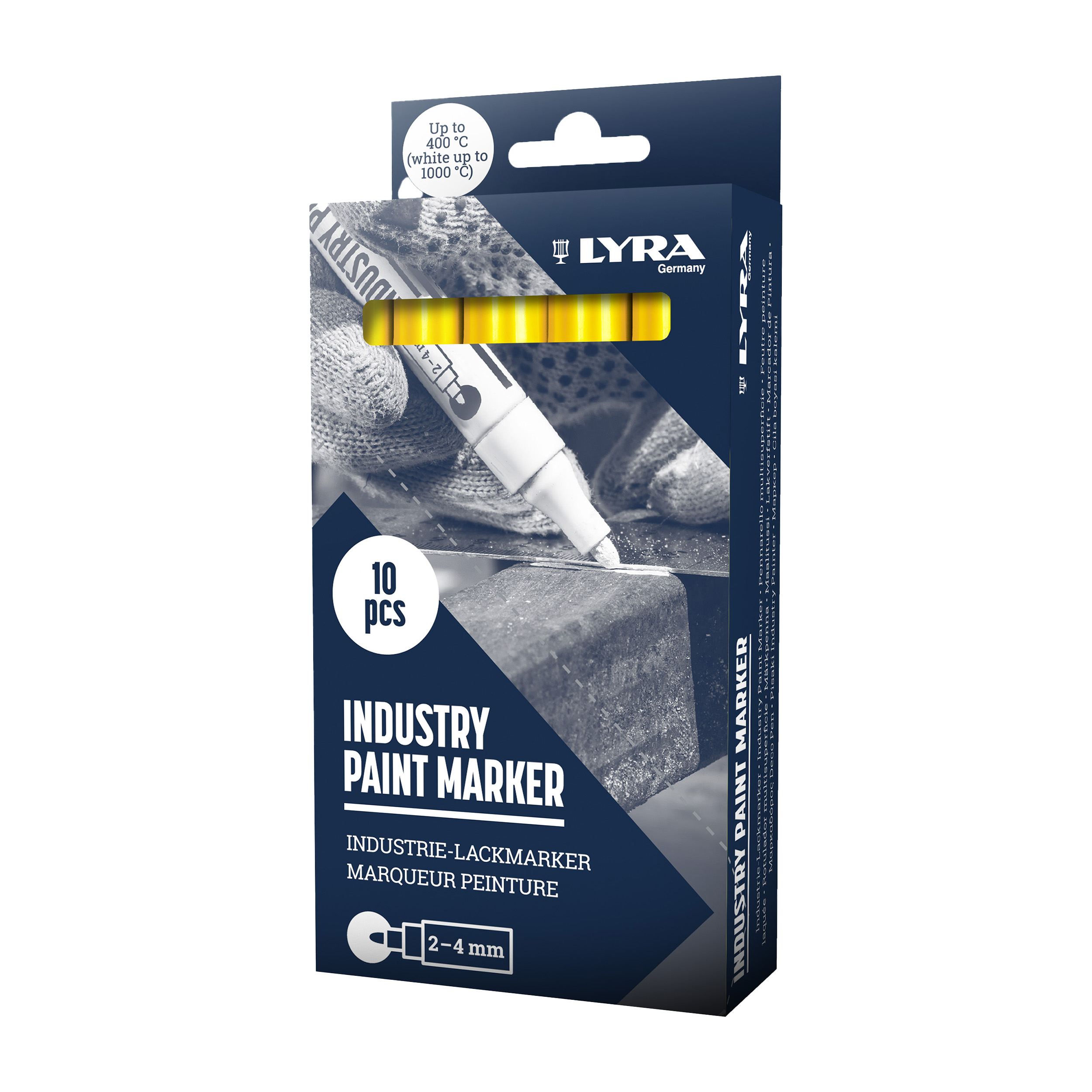 Rotulador pintura LYRA de color amarillo