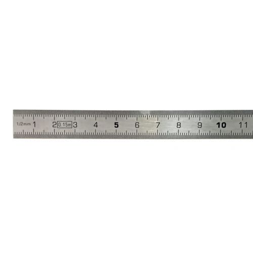 Regla flexible mate de acero inoxidable 250 x 13 x 0,5 mm