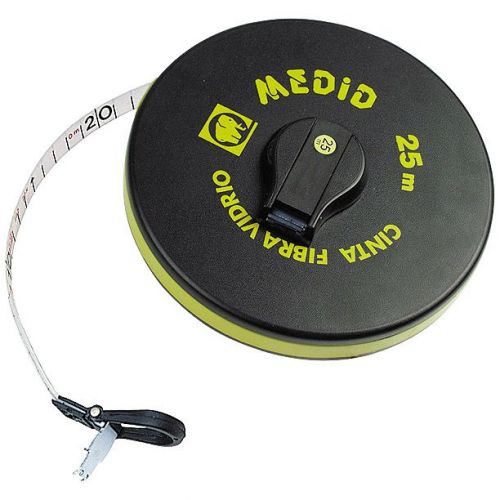 Cinta métrica de fibra de vidrio con uña plegable 25 m - ref.121025GF