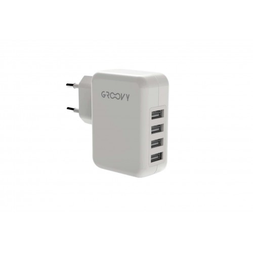 Cargador pared 4 USB de color blanco - REF.1428