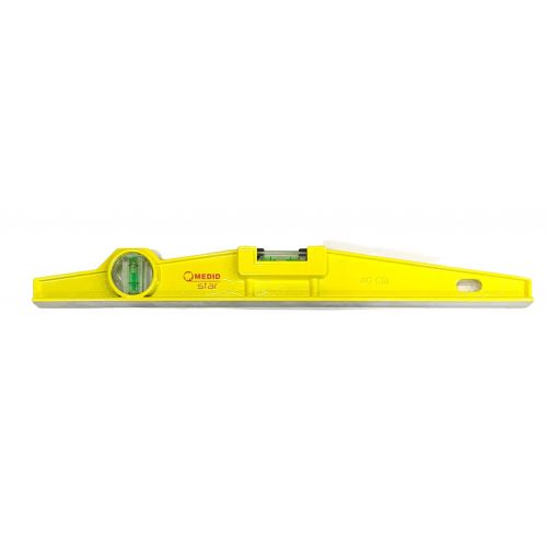 Nivel de aluminio Ala Avión 400 mm 2 burbujas. Precisión 1 mm/m - ref.15040