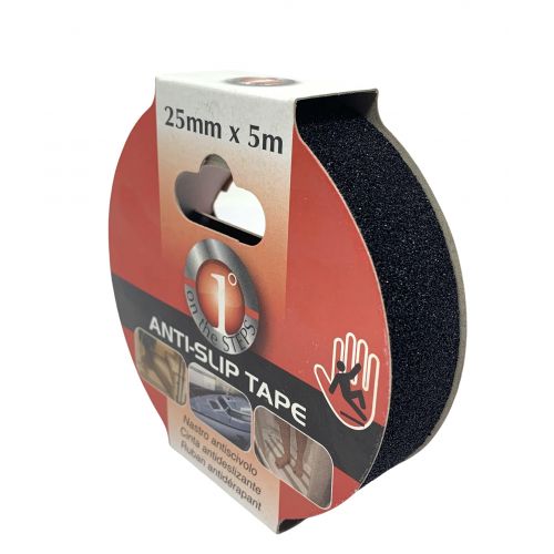 Cinta antideslizante adhesiva, ancho 25 mm 5 m