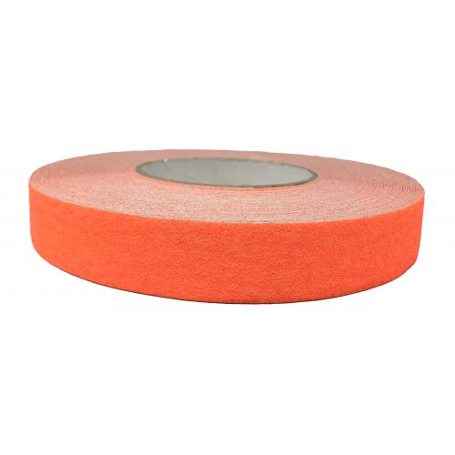 Cinta fluorescente de color naranja antideslizante 25 mm x 18 mm