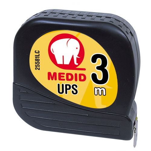 Flexómetro MEDID UPS 3 m x 16 mm sin freno Ref 25581LC