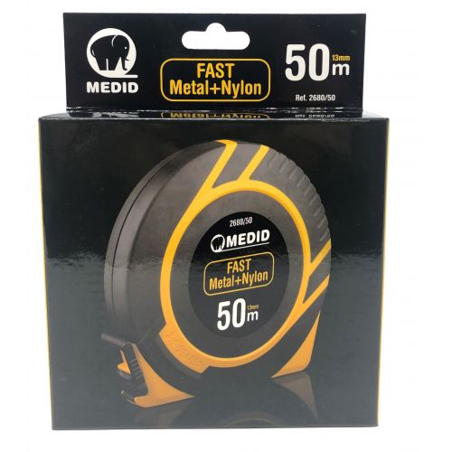 Cinta métrica metálica + nylon FAST de 50 m - ref.268050