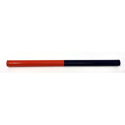 Lápiz carpintero 180 mm bicolor (rojo/azul) - ref.300