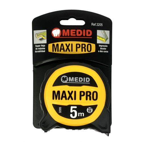 Flexómetro MEDID MAXI PRO 5 m x 32 mm Ref 3205