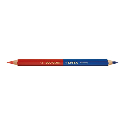 Lápiz bicolor (rojo y azul) diámetro 6,25 mm, 175 mm