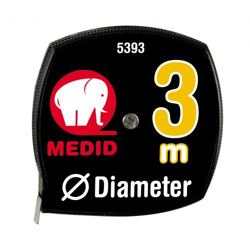 Flexómetro con estuche extraplano medidor de diámetros 3 m x 7 mm - ref.5393