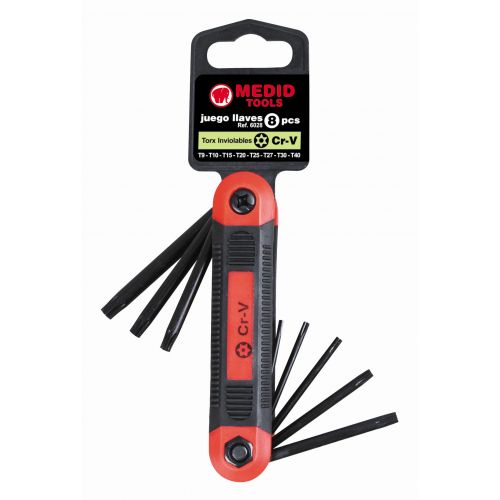 Set navaja 8 llaves Torx inviolables