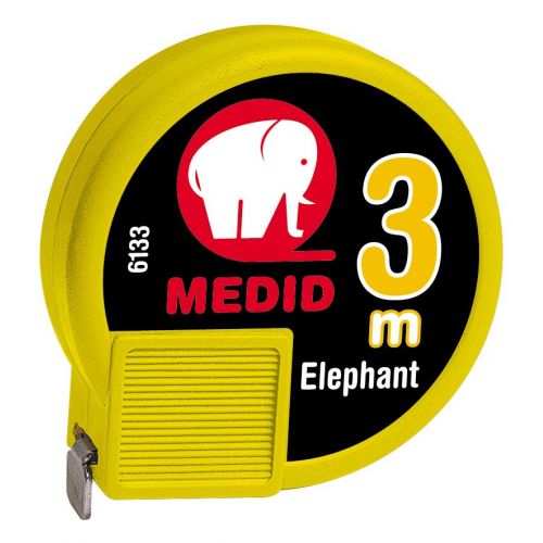 Flexómetro MEDID ELEPHANT estuche ABS 3 m x 13 mm - ref.6133