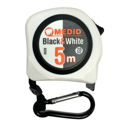 Flexómetro BLACK &amp; WHITE 5 m x 28 mm - ref.6528