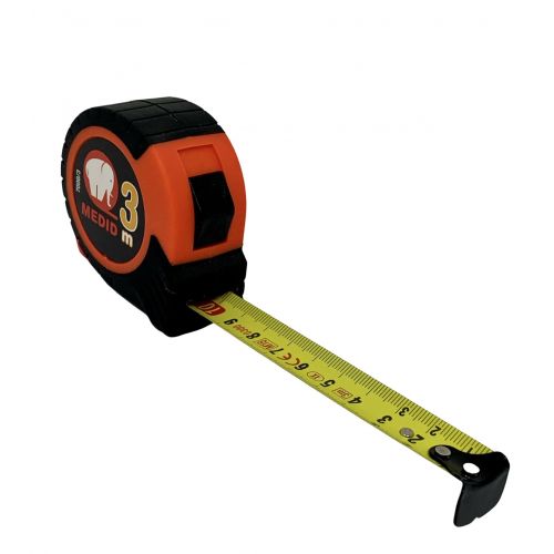 Flexómetro anti-choque  3 m x 19 mm - ref.70003