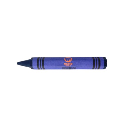 Tiza de cera uso universal de color azul 120 mm - ref.795