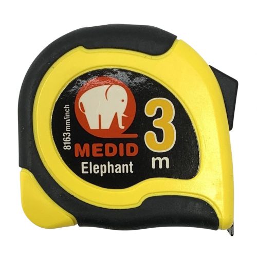 Flexómetro MEDID ELEPHANT 3 m x 19 mm cm + pulgadas Ref  8163MP