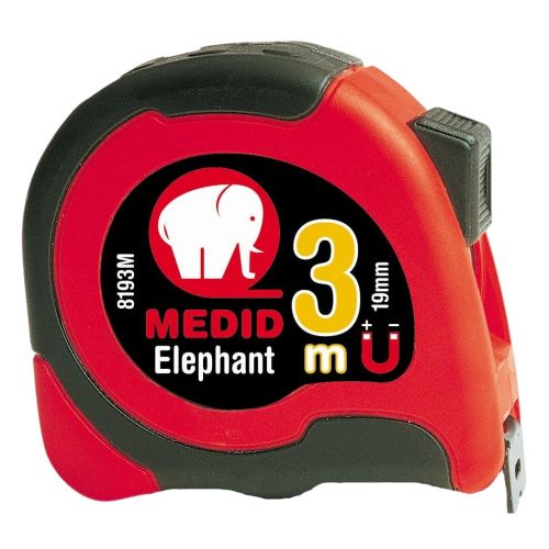 Flexómetro MEDID ELEPHANT magnético 3 m x 19 mm Ref 8193M