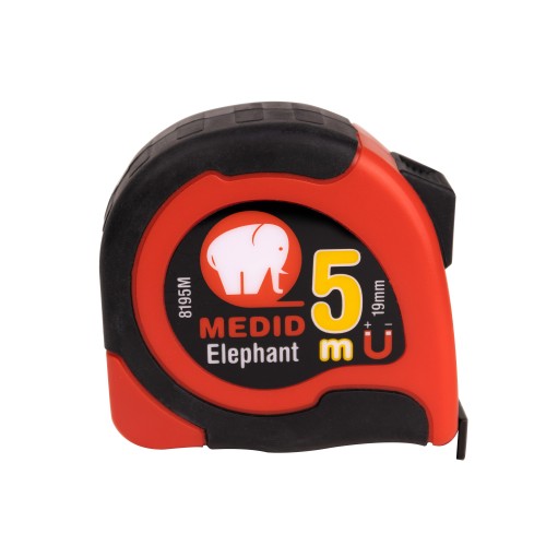 Flexómetro MEDID ELEPHANT magnético 5 m x 19 mm Ref 8195M