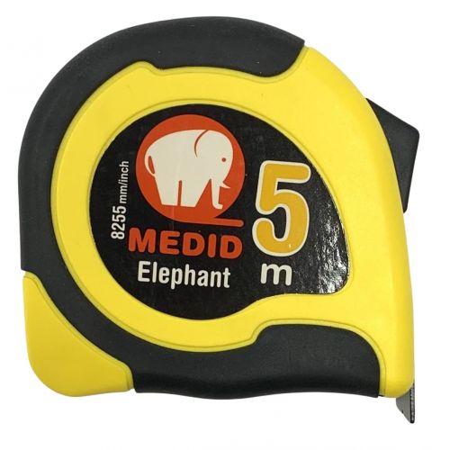 Flexómetro MEDID ELEPHANT 5 m x 25 mm cm + pulgadas Ref 8255MP