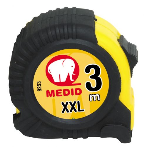 Flexómetro funda goma ABS+elastollan 3 m x 25 mm - ref.9253