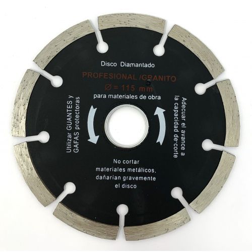 Disco segmentado profesional para granito diámetro 115 mm