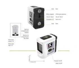 Mini láser rayo de color verde - ref.58623