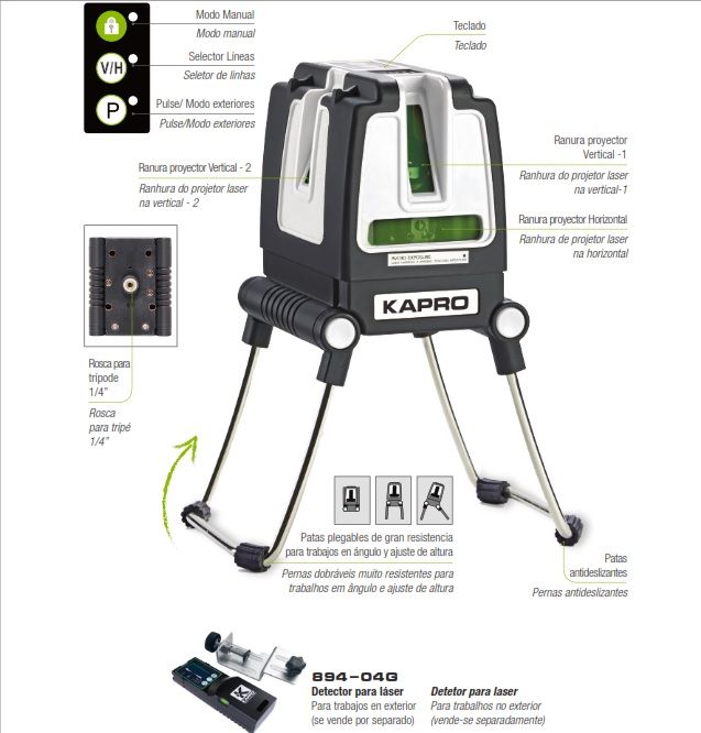 Laser Verde 3 lineas rayo de color verde - ref.58733