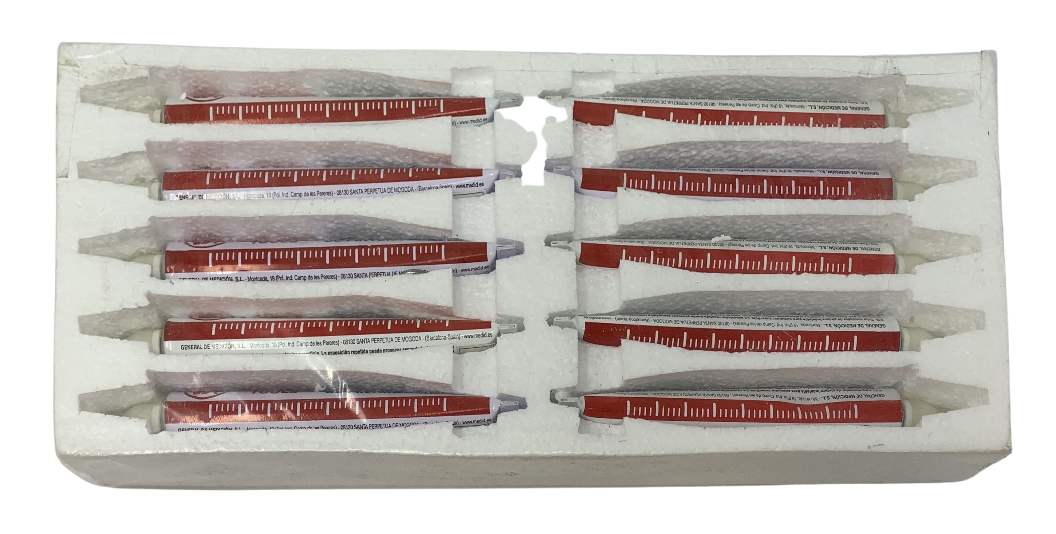 Tubo marcador de pintura indeleble de color blanco - ref.590