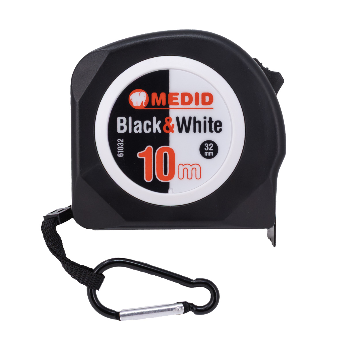 Flexómetro MEDID Black & White 10 m x 32 mm- ref 61032
